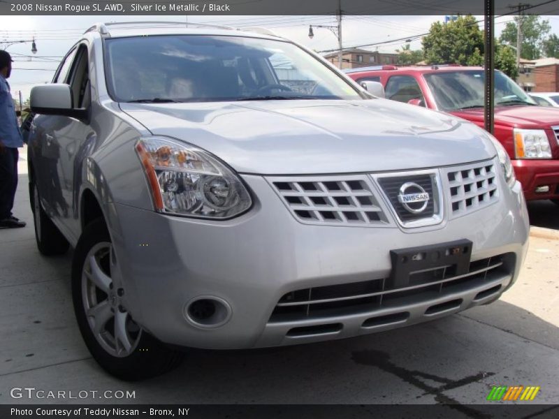 Silver Ice Metallic / Black 2008 Nissan Rogue SL AWD