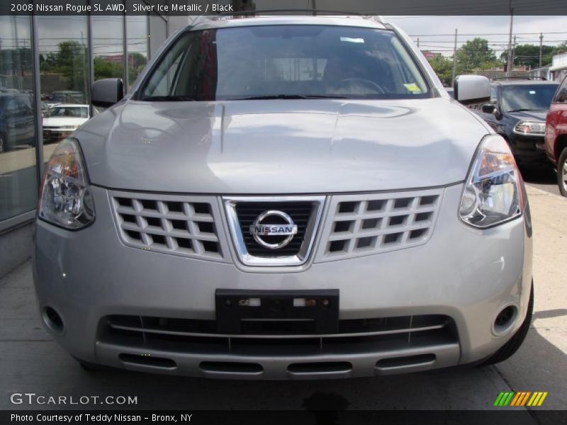 Silver Ice Metallic / Black 2008 Nissan Rogue SL AWD