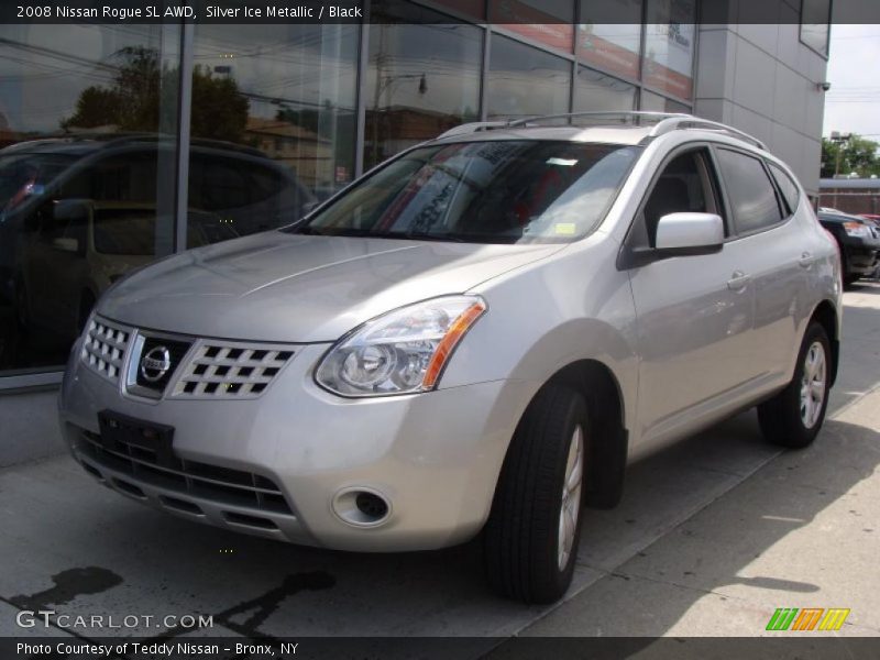 Silver Ice Metallic / Black 2008 Nissan Rogue SL AWD