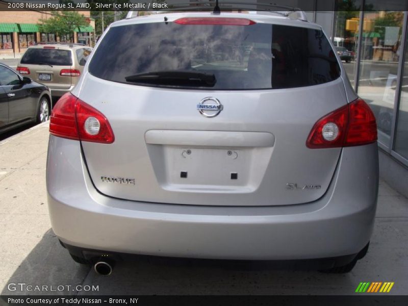 Silver Ice Metallic / Black 2008 Nissan Rogue SL AWD
