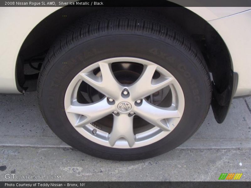 Silver Ice Metallic / Black 2008 Nissan Rogue SL AWD