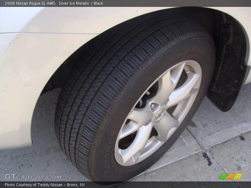 Silver Ice Metallic / Black 2008 Nissan Rogue SL AWD