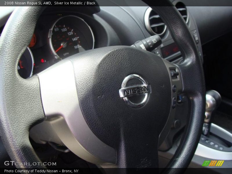 Silver Ice Metallic / Black 2008 Nissan Rogue SL AWD