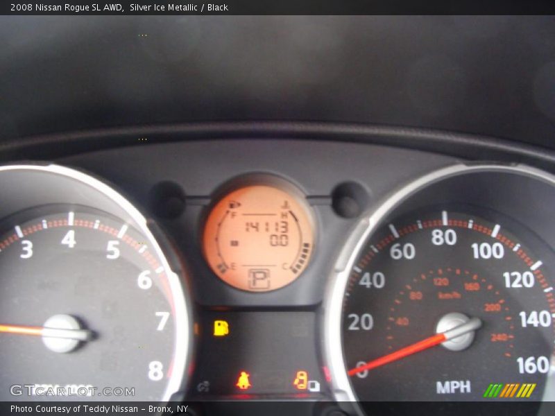 Silver Ice Metallic / Black 2008 Nissan Rogue SL AWD