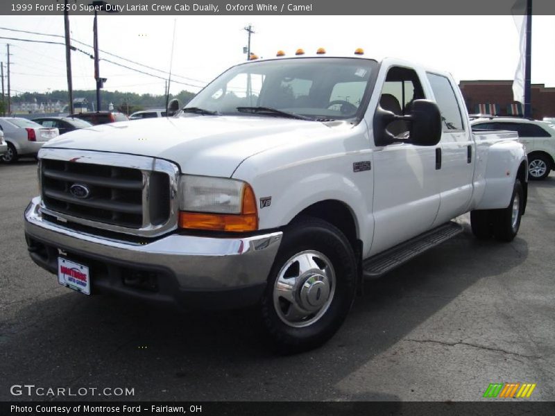 Oxford White / Camel 1999 Ford F350 Super Duty Lariat Crew Cab Dually
