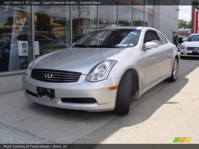 Liquid Platinum Metallic / Graphite Black 2007 Infiniti G 35 Coupe