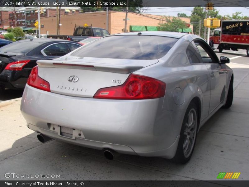 Liquid Platinum Metallic / Graphite Black 2007 Infiniti G 35 Coupe