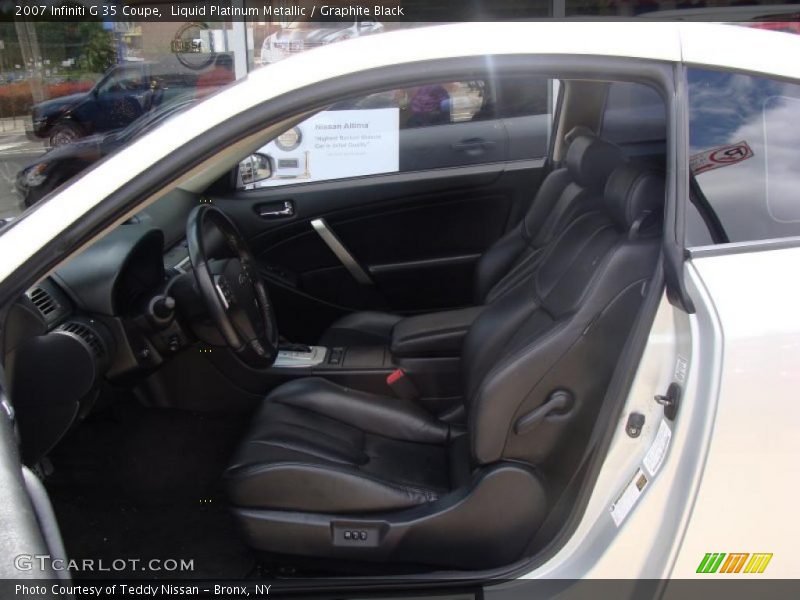 Liquid Platinum Metallic / Graphite Black 2007 Infiniti G 35 Coupe