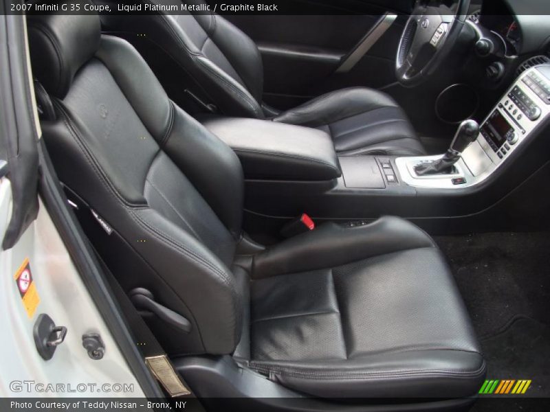 Liquid Platinum Metallic / Graphite Black 2007 Infiniti G 35 Coupe