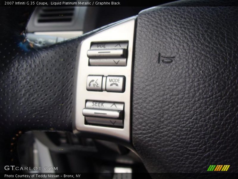 Liquid Platinum Metallic / Graphite Black 2007 Infiniti G 35 Coupe