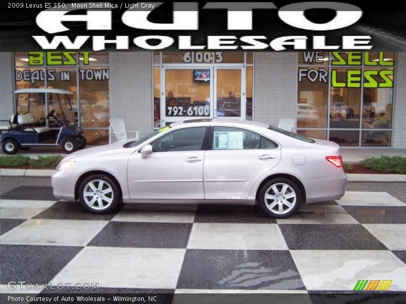 Moon Shell Mica / Light Gray 2009 Lexus ES 350
