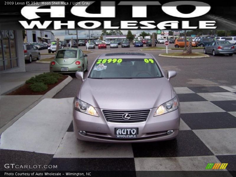 Moon Shell Mica / Light Gray 2009 Lexus ES 350