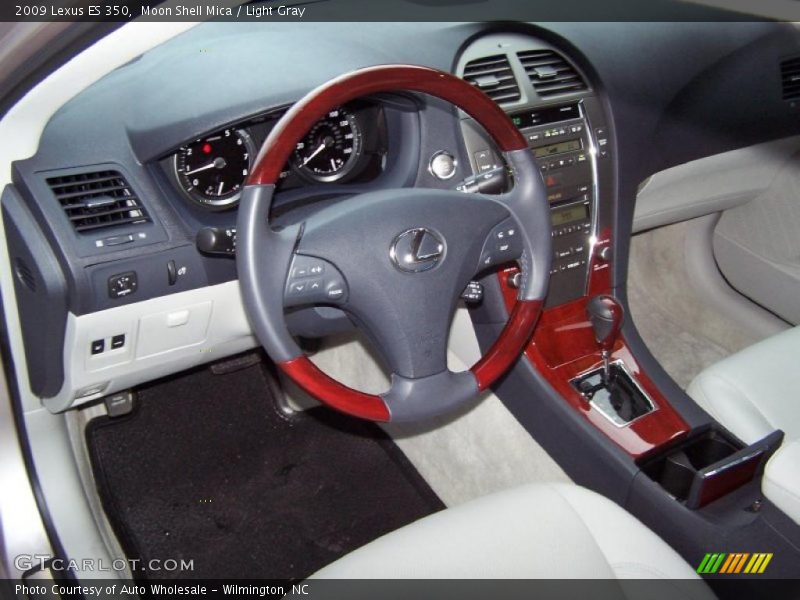 Moon Shell Mica / Light Gray 2009 Lexus ES 350