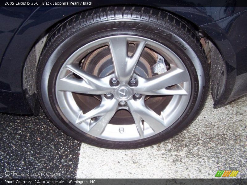 Black Sapphire Pearl / Black 2009 Lexus IS 350