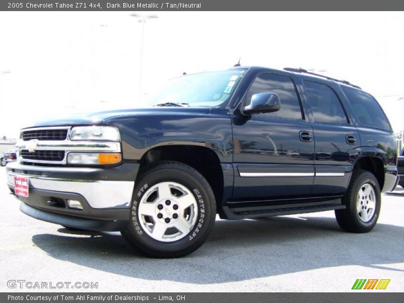 Dark Blue Metallic / Tan/Neutral 2005 Chevrolet Tahoe Z71 4x4