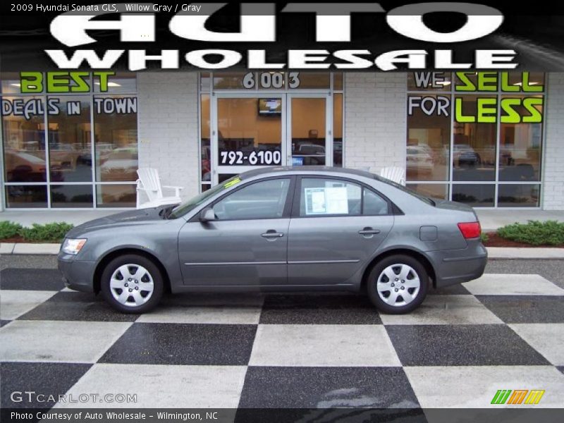 Willow Gray / Gray 2009 Hyundai Sonata GLS