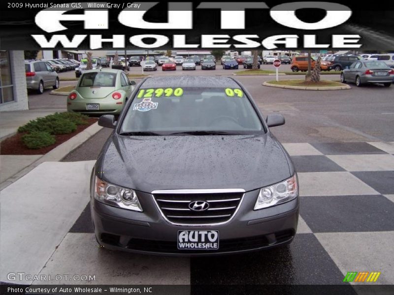 Willow Gray / Gray 2009 Hyundai Sonata GLS