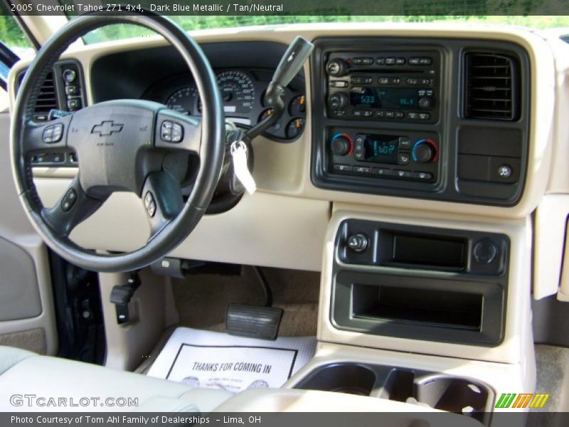 Dark Blue Metallic / Tan/Neutral 2005 Chevrolet Tahoe Z71 4x4