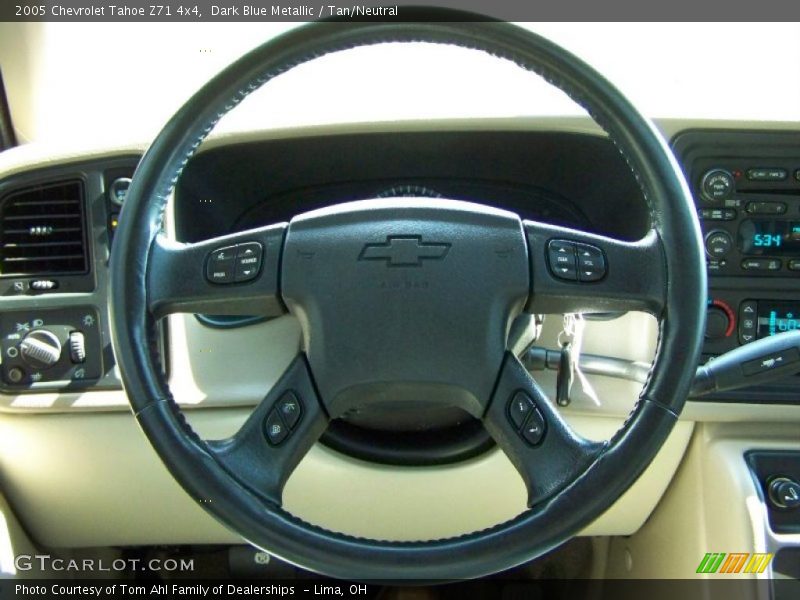Dark Blue Metallic / Tan/Neutral 2005 Chevrolet Tahoe Z71 4x4