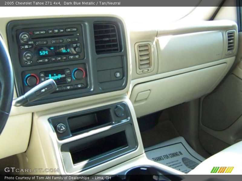 Dark Blue Metallic / Tan/Neutral 2005 Chevrolet Tahoe Z71 4x4