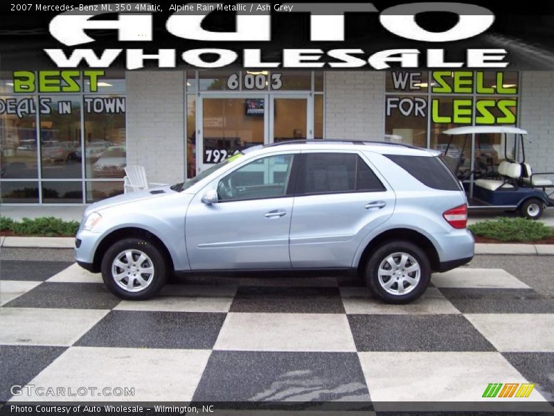 Alpine Rain Metallic / Ash Grey 2007 Mercedes-Benz ML 350 4Matic