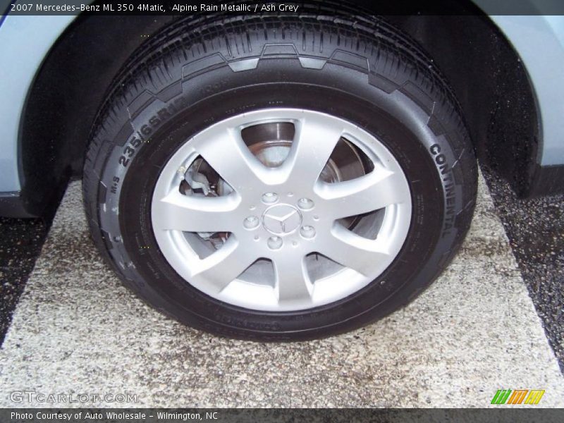 Alpine Rain Metallic / Ash Grey 2007 Mercedes-Benz ML 350 4Matic