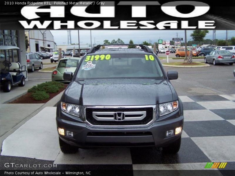Polished Metal Metallic / Gray 2010 Honda Ridgeline RTL
