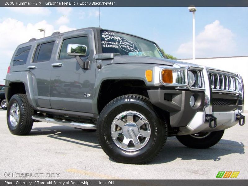 Graphite Metallic / Ebony Black/Pewter 2008 Hummer H3 X