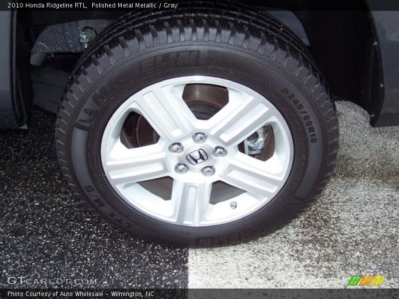 Polished Metal Metallic / Gray 2010 Honda Ridgeline RTL