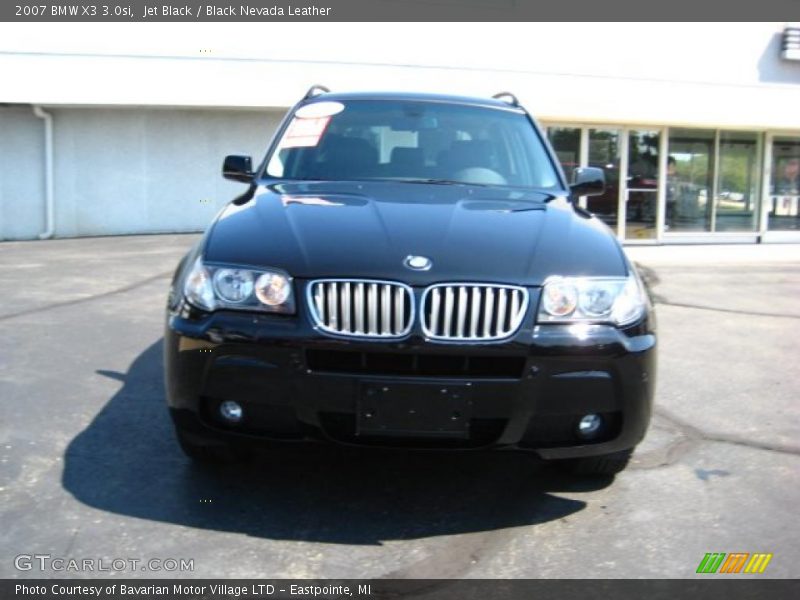 Jet Black / Black Nevada Leather 2007 BMW X3 3.0si