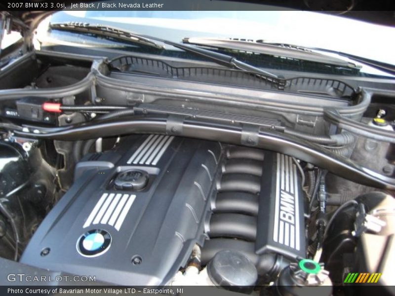 Jet Black / Black Nevada Leather 2007 BMW X3 3.0si