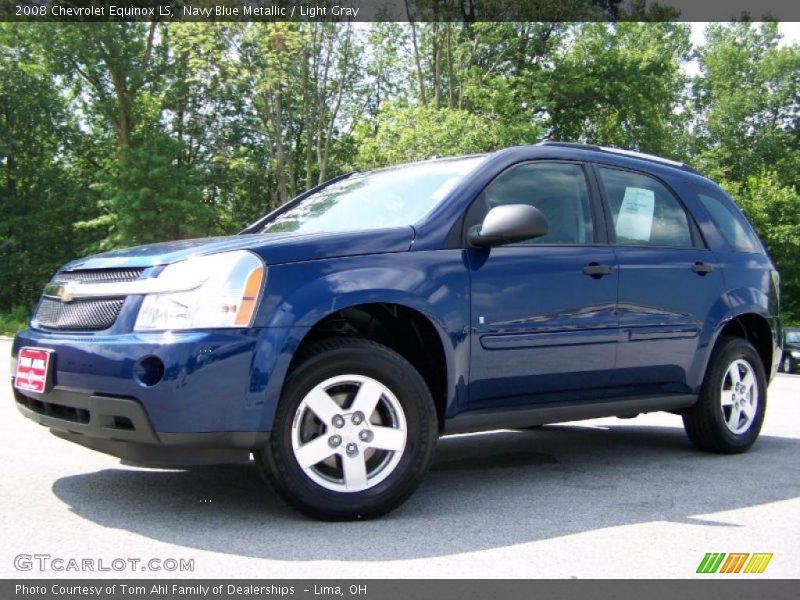 Navy Blue Metallic / Light Gray 2008 Chevrolet Equinox LS