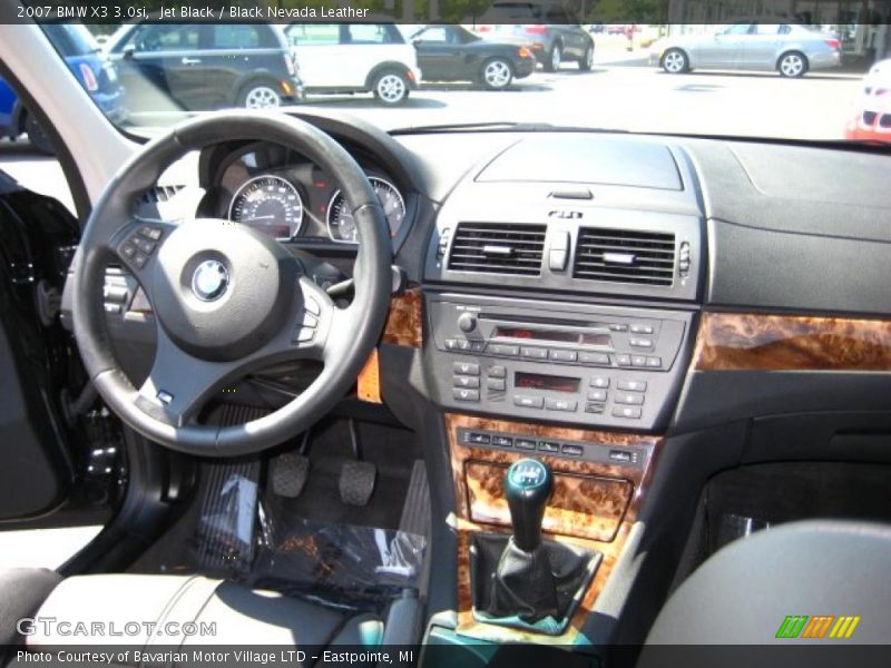 Jet Black / Black Nevada Leather 2007 BMW X3 3.0si