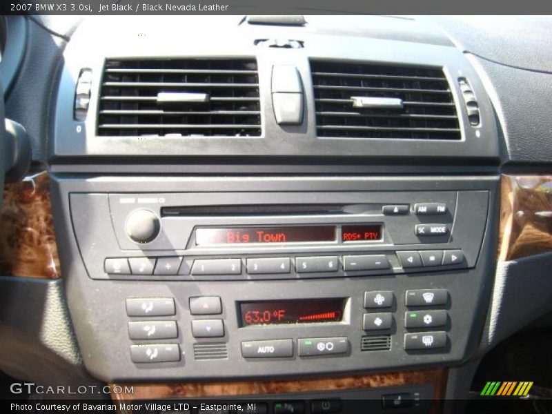 Jet Black / Black Nevada Leather 2007 BMW X3 3.0si