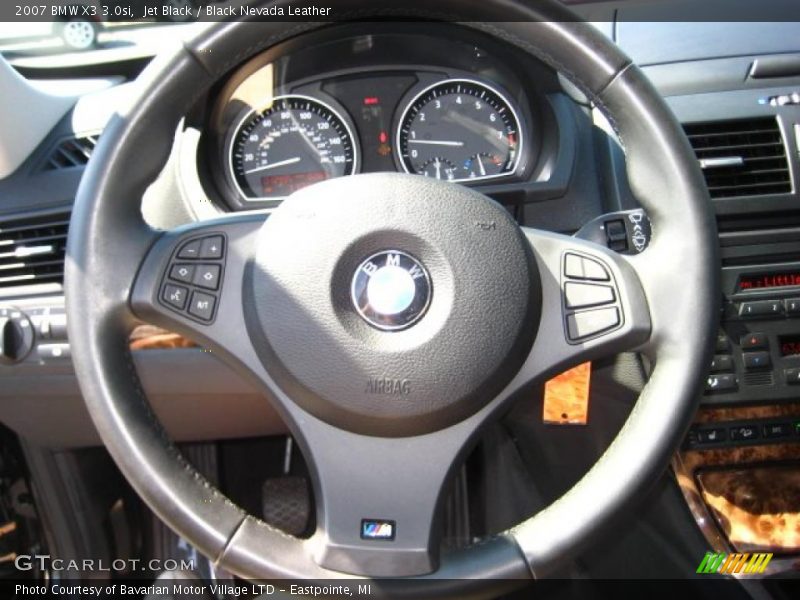 Jet Black / Black Nevada Leather 2007 BMW X3 3.0si