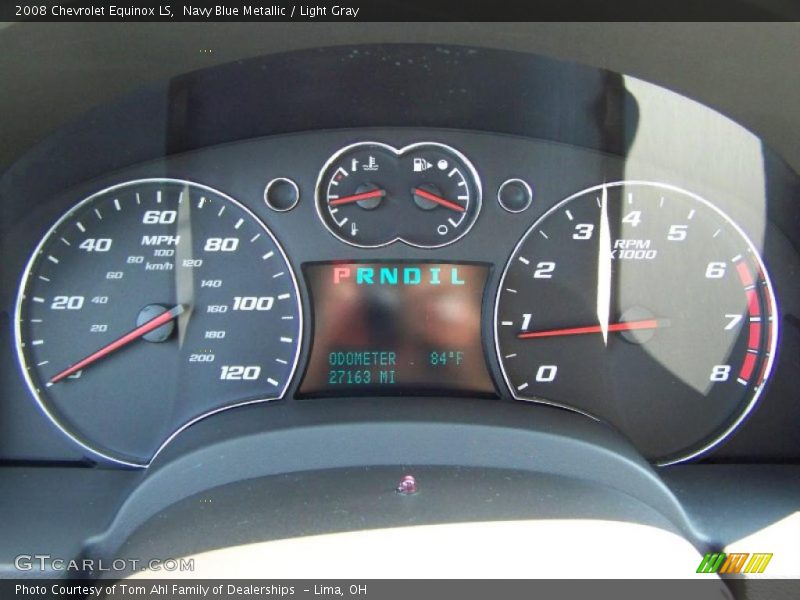 Navy Blue Metallic / Light Gray 2008 Chevrolet Equinox LS