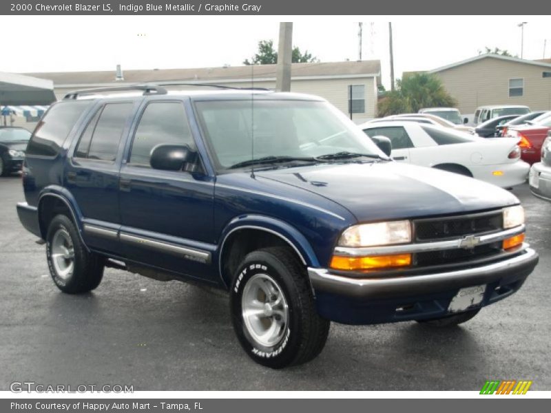 Indigo Blue Metallic / Graphite Gray 2000 Chevrolet Blazer LS