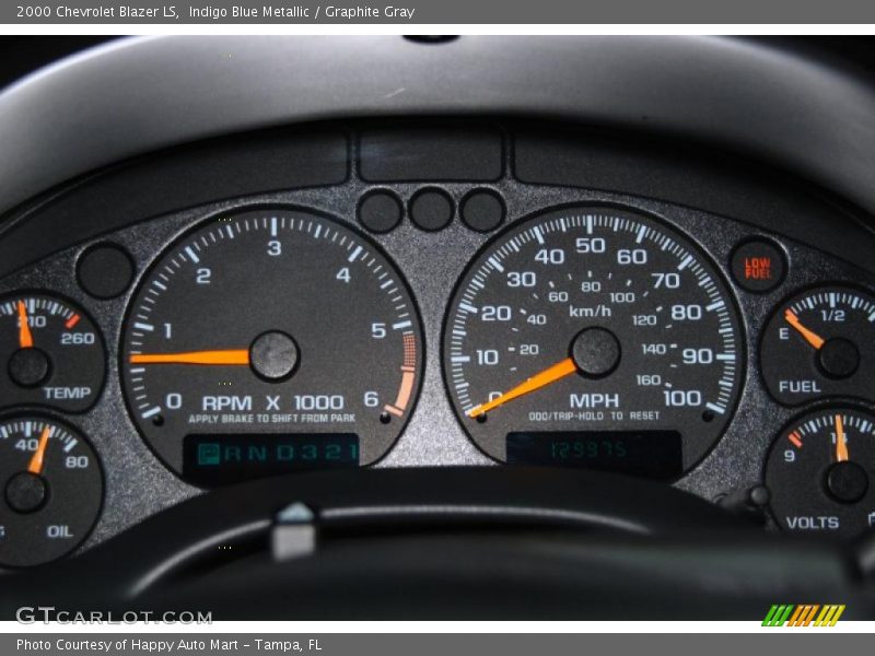 Indigo Blue Metallic / Graphite Gray 2000 Chevrolet Blazer LS