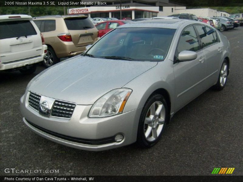Liquid Silver Metallic / Black 2006 Nissan Maxima 3.5 SE