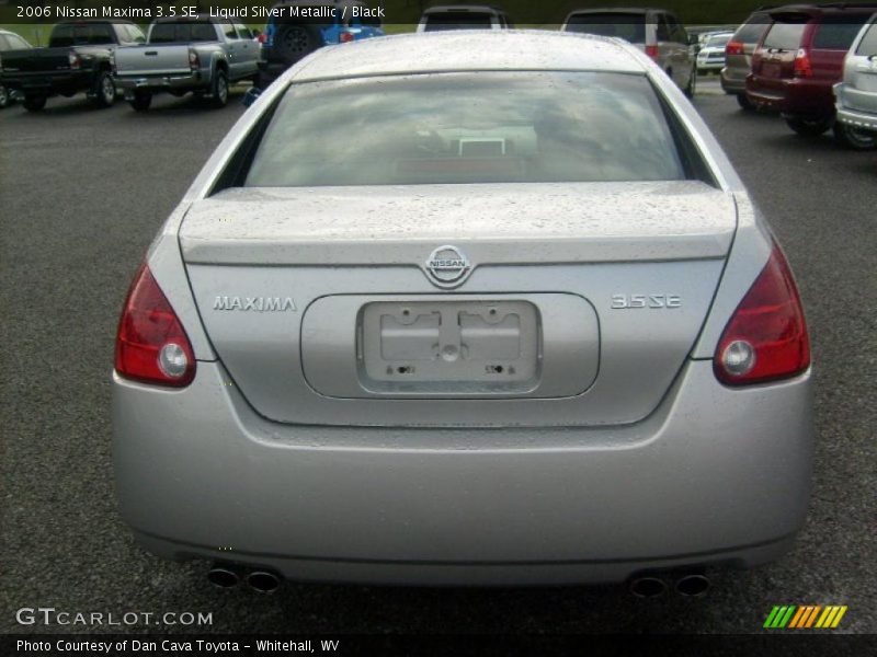 Liquid Silver Metallic / Black 2006 Nissan Maxima 3.5 SE