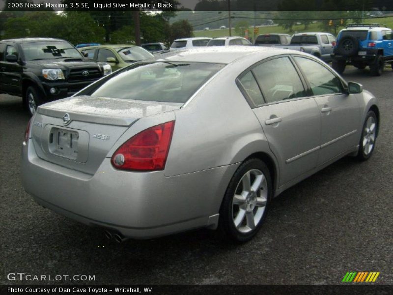 Liquid Silver Metallic / Black 2006 Nissan Maxima 3.5 SE