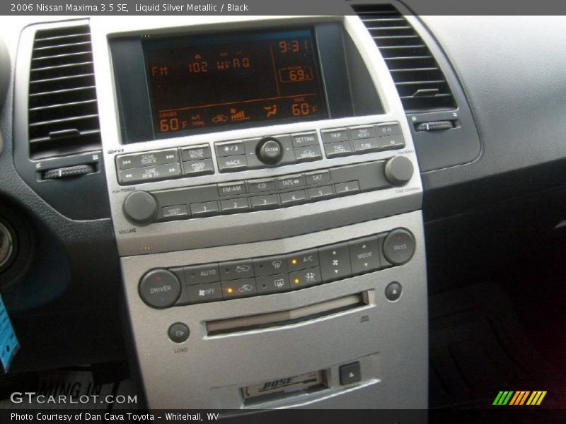 Liquid Silver Metallic / Black 2006 Nissan Maxima 3.5 SE