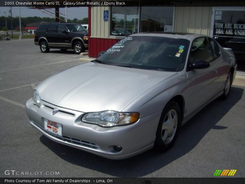 Galaxy Silver Metallic / Ebony Black 2003 Chevrolet Monte Carlo SS