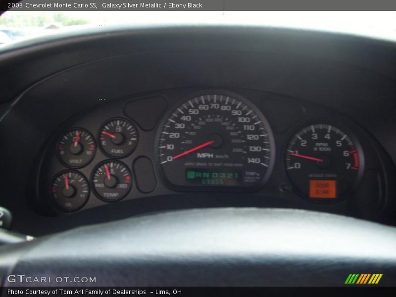 Galaxy Silver Metallic / Ebony Black 2003 Chevrolet Monte Carlo SS