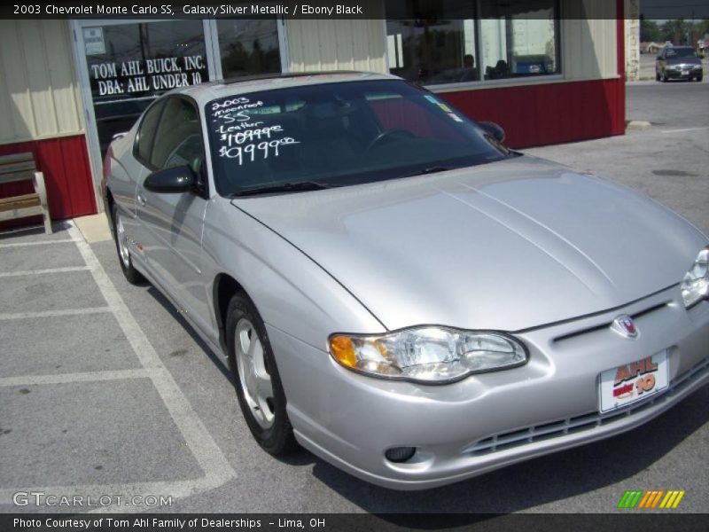Galaxy Silver Metallic / Ebony Black 2003 Chevrolet Monte Carlo SS
