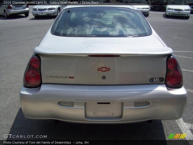 Galaxy Silver Metallic / Ebony Black 2003 Chevrolet Monte Carlo SS