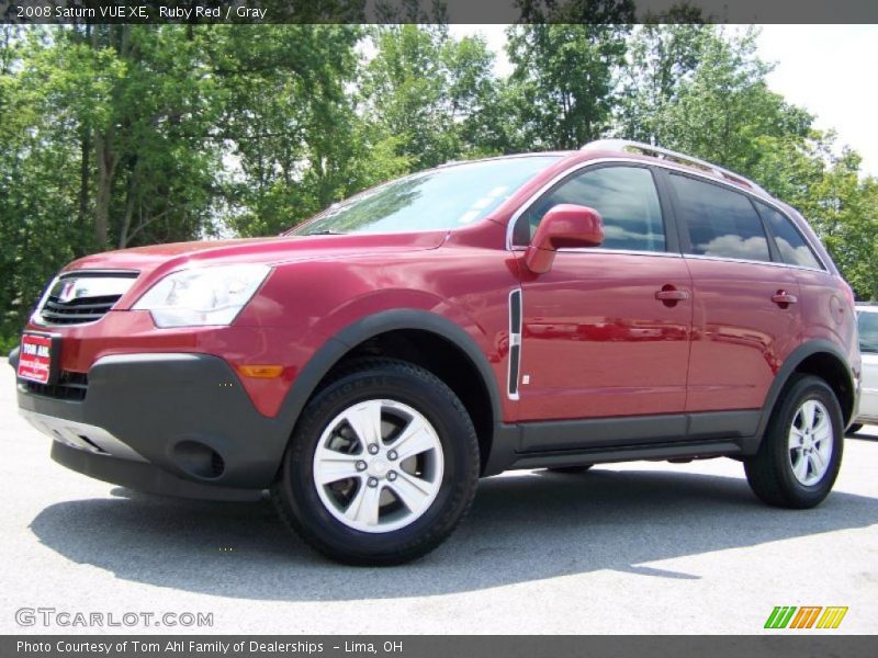 Ruby Red / Gray 2008 Saturn VUE XE