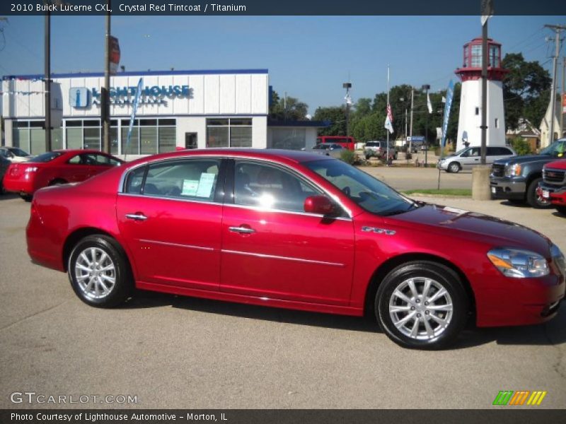 Crystal Red Tintcoat / Titanium 2010 Buick Lucerne CXL