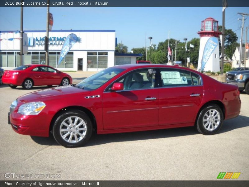 Crystal Red Tintcoat / Titanium 2010 Buick Lucerne CXL