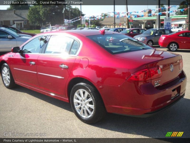 Crystal Red Tintcoat / Titanium 2010 Buick Lucerne CXL